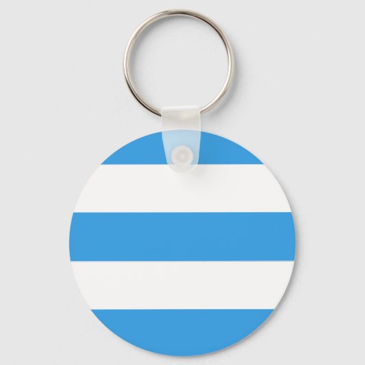 Porte-clés Motif à rayures bleu ciel (Recto)