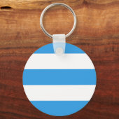 Porte-clés Motif à rayures bleu ciel (Recto)