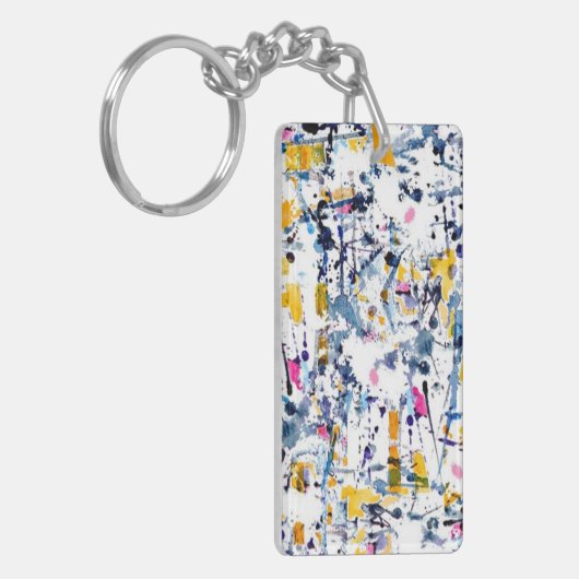 Porte-clés motif Abstrait (Devant gauche)