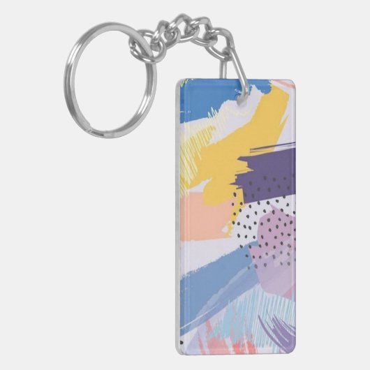 Porte-clés motif Abstrait (Devant gauche)