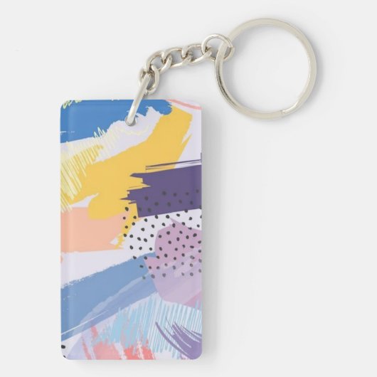 Porte-clés motif Abstrait (Dos)