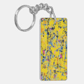 Porte-clés motif Abstrait (Devant gauche)