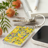 Porte-clés motif Abstrait (Devant droit)