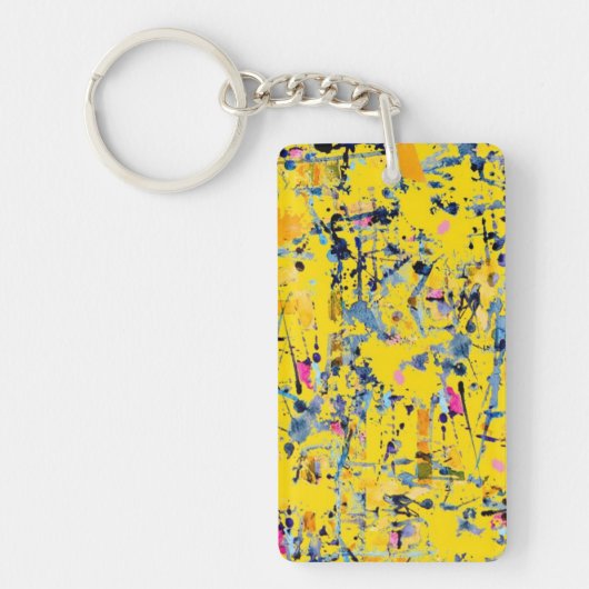 Porte-clés motif Abstrait (Devant)
