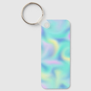Porte-clés Motif Abstrait Blurred Pretty Pastel Swirls