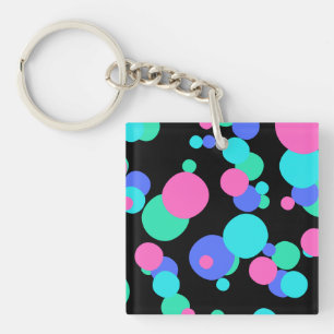 Porte-clés Motif Abstrait bulle