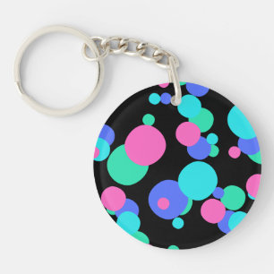 Porte-clés Motif Abstrait bulle