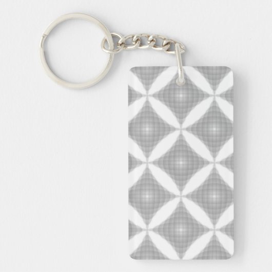 PORTE-CLÉS MOTIF ABSTRAIT EN FORME DE DIAMANT (Devant)