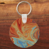Porte-clés Motif abstrait fluide (Recto)