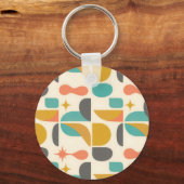 Porte-clés Motif Abstrait Moderne du Milieu du Siècle (Recto)