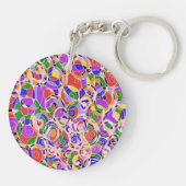 Porte-clés Motif abstrait pastel (Dos)