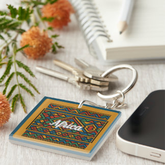 Porte-clés Motif africain Ndebele