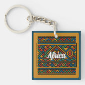 Porte-clés Motif africain Ndebele (Devant)