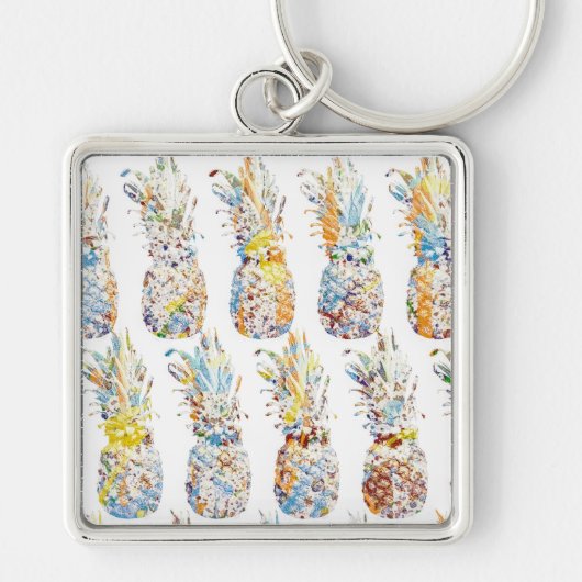 Porte-clés Motif ananas (Devant)