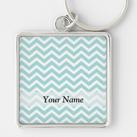 Porte-clés Motif Aqua chevron (Devant)