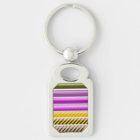 PORTE-CLÉS MOTIF BAR COLORÉ (Devant)
