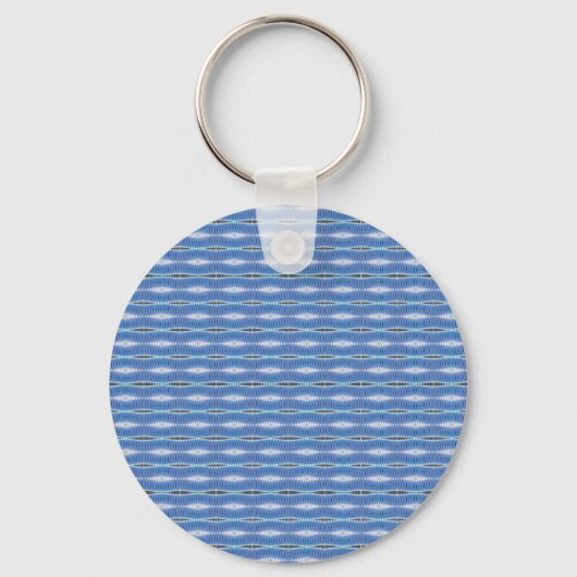 Porte-clés motif bleu clair (Recto)