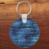 Porte-clés Motif bleu foncé Denim (Recto)