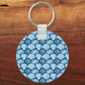 Porte-clés Motif Blue Beach Seashell (Recto)