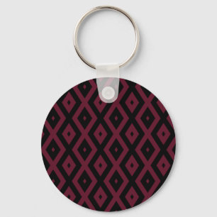 Porte-clés Motif bourguignon et diamant noir