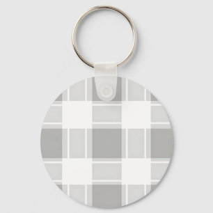 Porte-clés Motif carreaux ton gris moderne