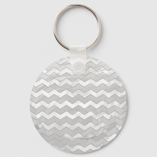 Porte-clés Motif Chevron Gris Ciel Pluvieux (Recto)