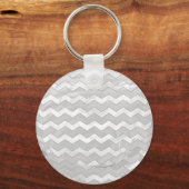 Porte-clés Motif Chevron Gris Ciel Pluvieux (Recto)