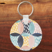 Porte-clés Motif circulaire Abstrait (Recto)