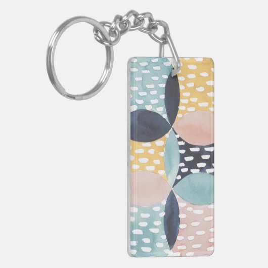 Porte-clés Motif circulaire Abstrait (Devant gauche)