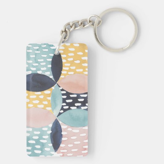 Porte-clés Motif circulaire Abstrait (Dos)