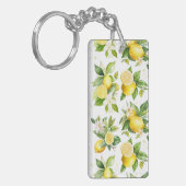 Porte-clés Motif citron, Fleurs de citron, Feuilles, Citrus (Devant gauche)
