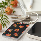 Porte-clés motif citrouille (Devant droit)