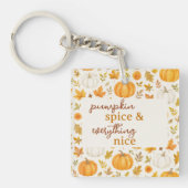 Porte-clés Motif Citrouille mignon | Thanksgiving (Devant)