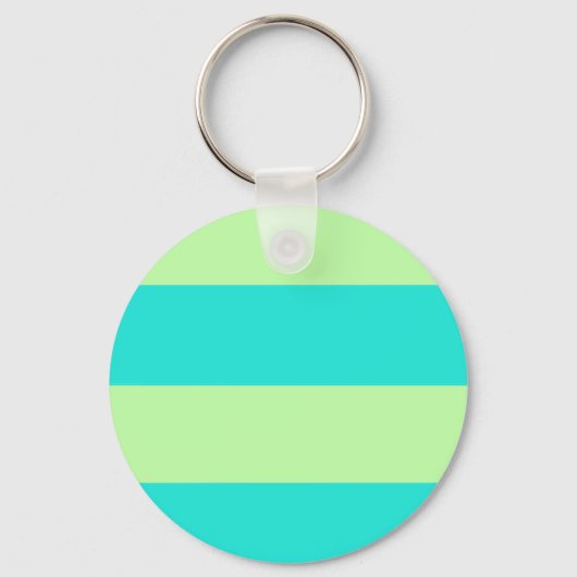 Porte-clés Motif classique à rayures dans les tons verts (Recto)