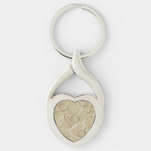 Porte-clés Motif coeur d'or