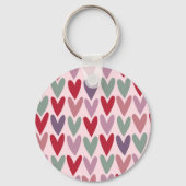 Porte-clés Motif Cœurs 1 (Recto)