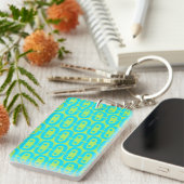 Porte-clés motif coloré moderne (Devant droit)