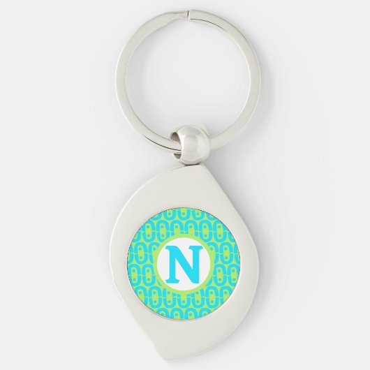 Porte-clés motif coloré moderne (Devant)