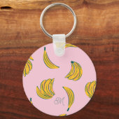 Porte-clés Motif cool rose banane (Verso)
