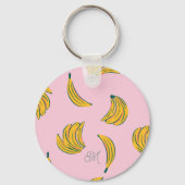 Porte-clés Motif cool rose banane (Verso)