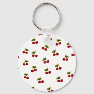 Porte-clés Motif Coquette Red Cherries
