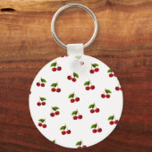 Porte-clés Motif Coquette Red Cherries (Recto)