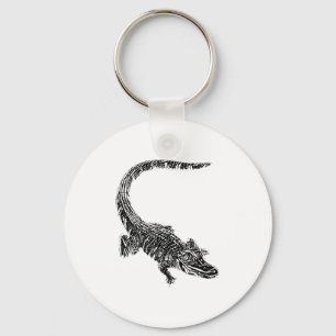 Porte-clés Motif Crocodile Alligator Reptile Dents Animal Cro