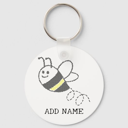 Porte-clés Motif croisé Imprimer Abee mignonne (Recto)