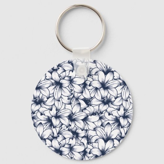 Porte-clés Motif croisé Lily Flower Enk (Recto)