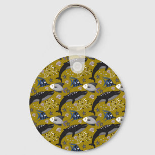 Porte-clés Motif d'animaux aquatiques   vie sous-marine 18