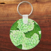 Porte-clés Motif d'aquarelle Hydrangea (Recto)