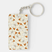 Porte-clés Motif d'aquarelle papillons (Dos)