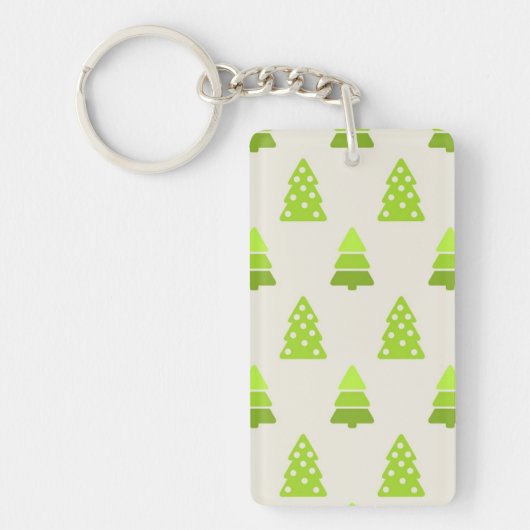 Porte-clés motif d'arbre de Noël (Devant)