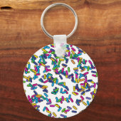 Porte-clés Motif d'arrosage éparpillé (Verso)